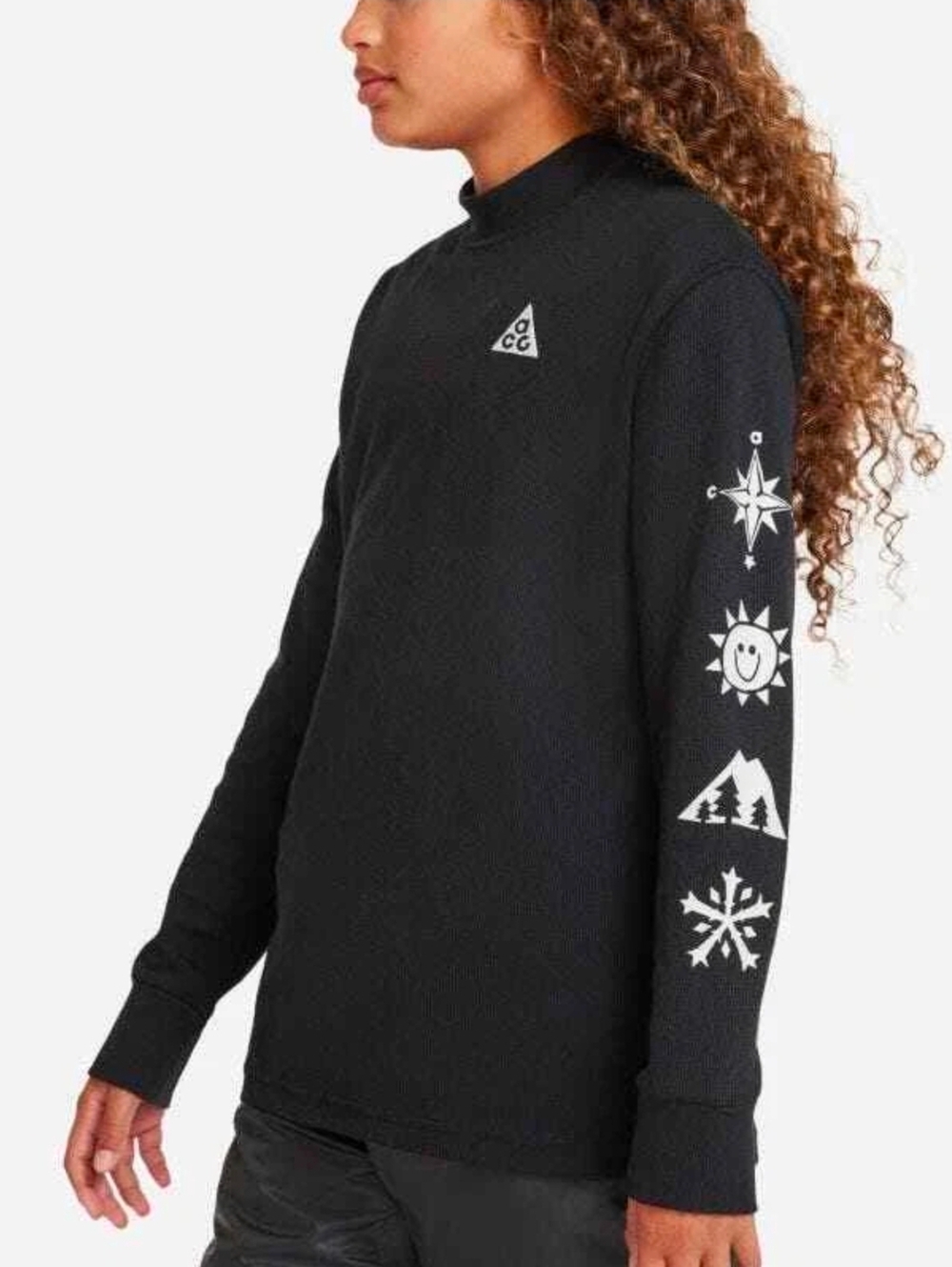 Kids Nike ACG Dri-Fit Long Sleeve Waffle Thermal Shirt- X-Large